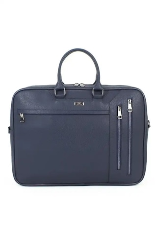 Case Club 17.3 İnç Omuz Askılı Unisex Laptop Evrak Çantası Taba