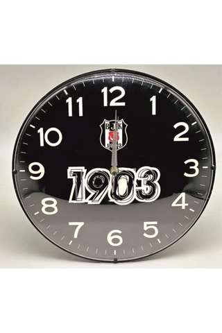 Beşiktaş Lisanslı Duvar Saati 1903 0240-beyaz-şekilli-48cm