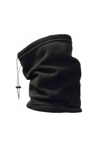 Erkek Polar Bere Boyunluk Ve Polar Eldiven - 3'lü Set Siyah