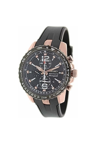 Seiko Sportura Snaf28 Uyumlu Silikon Saat Kordonu Siyah