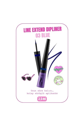 Callista Line Extend Dipliner Uzun Süre Kalıcı - 03 Earth Blue - Lacivert