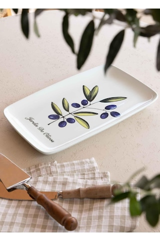 The Mia Olivos Dikdörtgen Servis 33x21 Cm Ovs0015 Çok Renkli