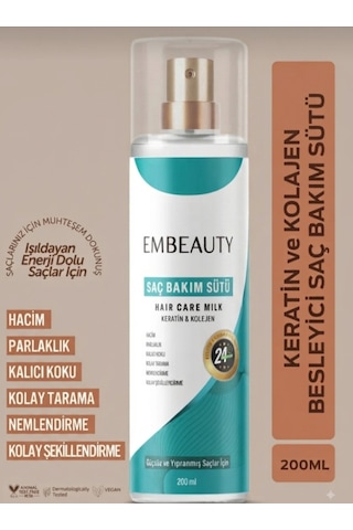 Embeuty Besleyici Keratin Kolajen Saç Bakım Sütü 200 Ml