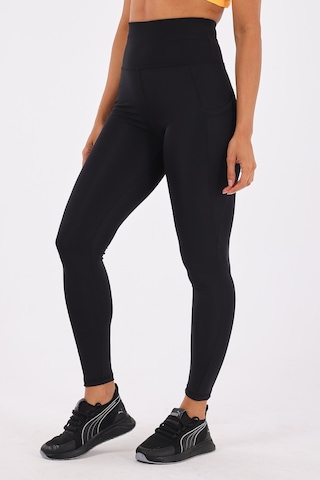 Scorp Sculpt Kadın Yüksek Bel Toparlayıcı Push Up Cepli Uzun Spor Tayt Siyah STANDART