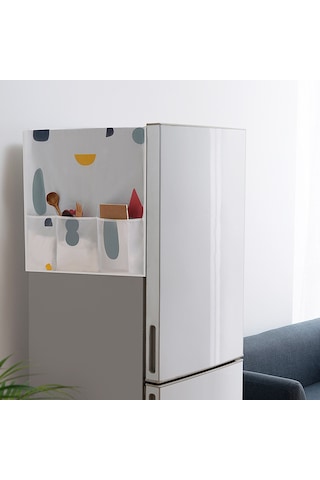 Yaozixa Peva Materyal Ev Aletleri Koruması Buzdolabı, Çamaşır Makinesi, Mikrodalga - 3 Cepli, Su Geçirmez, Dekoratif 130x54cm Çok Renkli