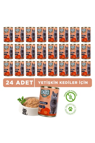 Balık Etli Konserve Yaş Kedi Maması 400 Gr X 24
