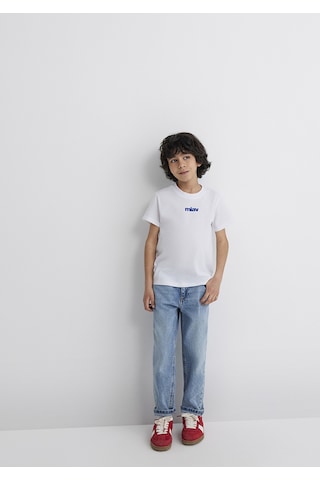 Mavi - Miav Baskılı Beyaz Tişört 66332620 Beyaz (510074593) Beyaz