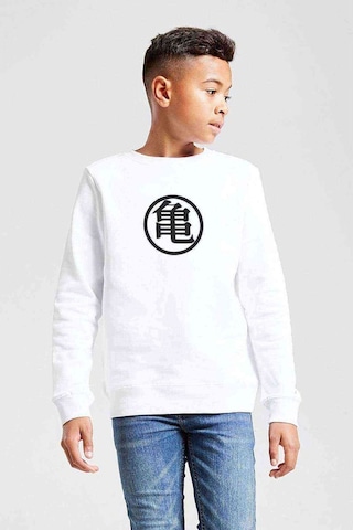 Dragon Ball Baskılı Unisex Çocuk Beyaz Sweatshirt (528554960) Beyaz