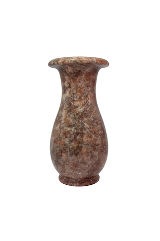 "doğal Oniks Taş Lale Model Vazo - 20 Cm Dekoratif Şık Ve Zarif T