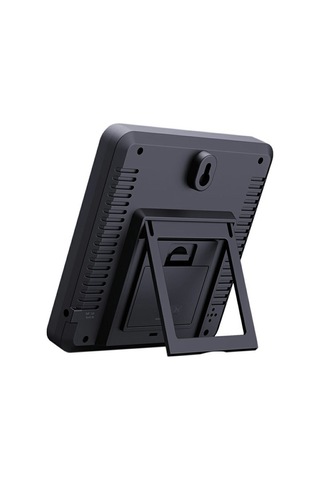 Ts-6211 Çok İşlevli Dijital Higrometre Termometre Büyük Ekran Sıcaklık Nem Monitörü Elektronik Saat - Siyah Siyah