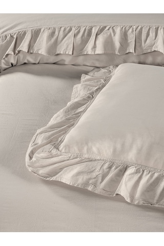 Bed Line Exclusıve Stonewashed Tek Kişilik Kutulu Bej