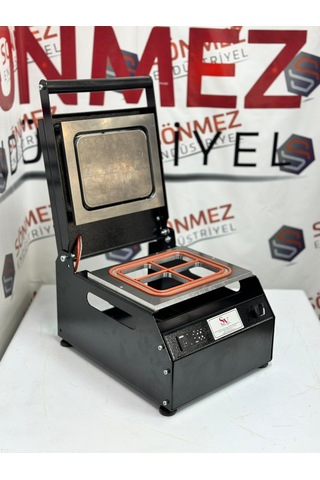 Sönmez Manuel Kase Kapatma 4 Gözlu Tabak Kapatma Makinesi Black