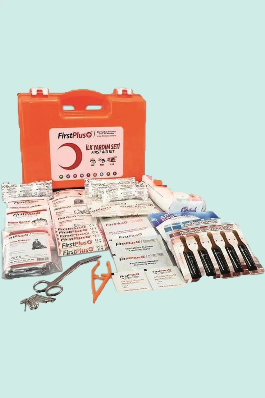 İş Güvenliği Acil Durum İlk Yardım Seti Tam Donanımlı Fp04101 First Plus Yeri Çantalı
