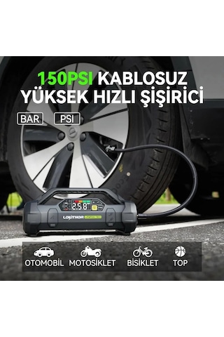 Lokithor Ja3000pro 12v 3000amp Lifepo4 Akıllı Akü + Pompa + + Led Lamba