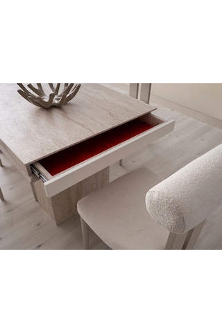 Vizon Mdf Masa + 6 Sandalye Aytaşı