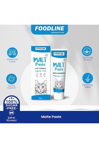Foodline Anti-hairball Malt Macun 100 Gr Tüy Yumağı Önleyici