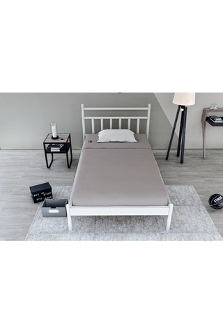 Metalia Gm 230 Lima Beyaz Tek Kişilik Karyola 90X190