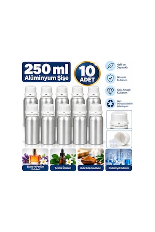 Alüminyum Şişe 250 Ml.x10