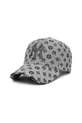 Valkyrie Desenli Nakışlı Şapka Ayarlanabilir Unisex Baseball Cap Günlük Spor Şapka Gri Gri