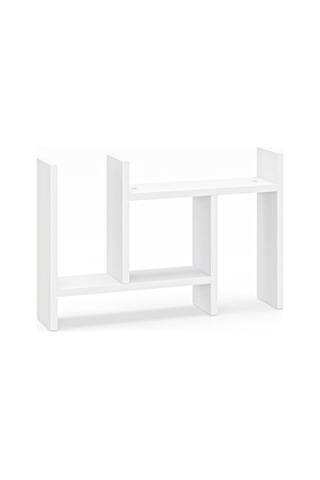 Lidya Çok Amaçlı Raf Mutfak Tezgah Üstü Organizer Banyo Mutfak Düzenleyici Beyaz Beyaz