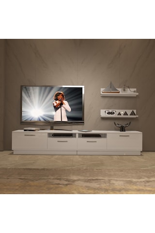 Decoraktiv Trendstyle 220r Slm Tv Ünitesi Tv Sehpası Beyaz