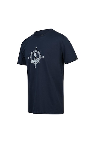 2as Alex Baskılı Erkek Sıfır Yaka T-shirt Lacivert