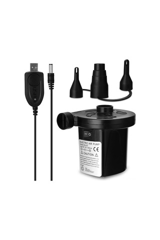 Reedark Ev Ve Kamp Kullanıma Uygun Taşınabilir Siyah Hava Pompa, Li-poly Batarya İle Hızlı Enflasyon, Abs Malzeme, 0.43psi Basınç