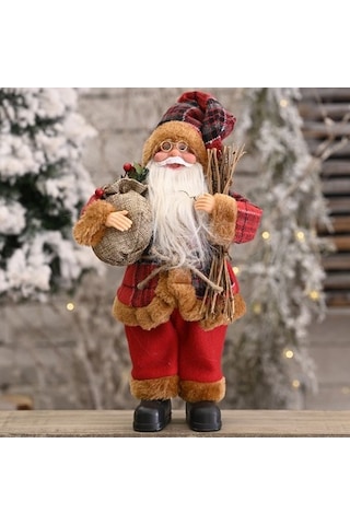 Happychildhood Dekorasyon Malzemeleri Ayakta Noel Baba Bebeği Noel