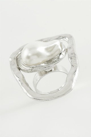 Oval İnci Metal Yüzük Çok Renkli 96409070