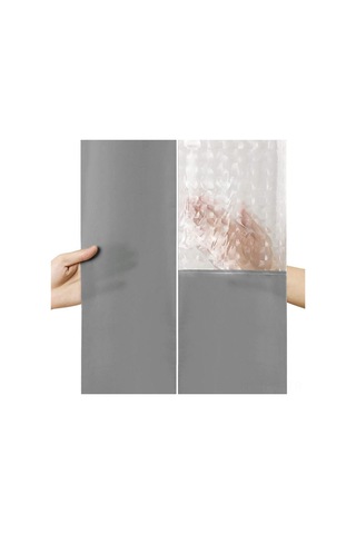 Yifomall Su Geçirmez 3d Desenli Peva Banyo Perdeği - Kalın, Delik Açmadan Monte Edilebilir, Öntüklü, Kross Border Çok Satan Mavi Diğer