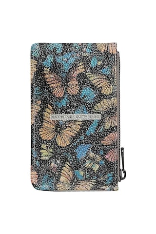 Dogo Kadın Beyaz Cüzdan - Moths And Butterflies Tasarım Renk Geçişli