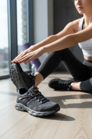 Enoch File Detaylı Kaymaz Taban Bağcıklı Outdoor Erkek Spor Ayakkabı Füme