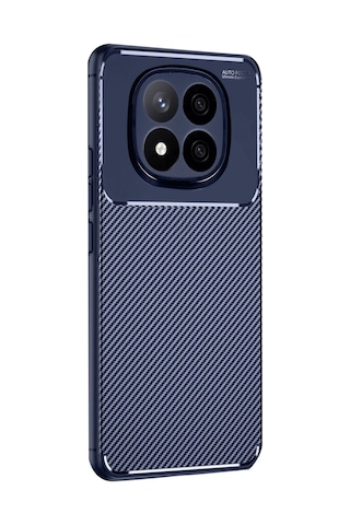 Redmi Note 14 Pro 4g Kılıf Auto Focus Karbon Kapak - Lacivert Çok Renkli