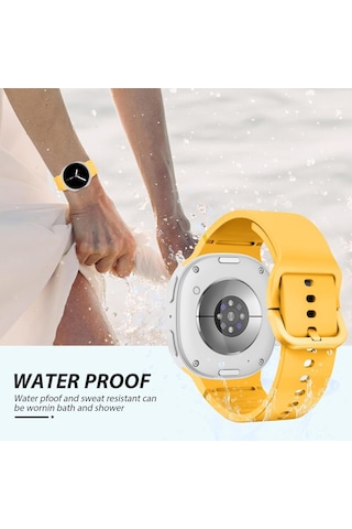 Samsung Galaxy Uyumlu Watch 8 40mm 44mm Classic 46mm Lansman 1-1 Kordon Spor Silikon Band