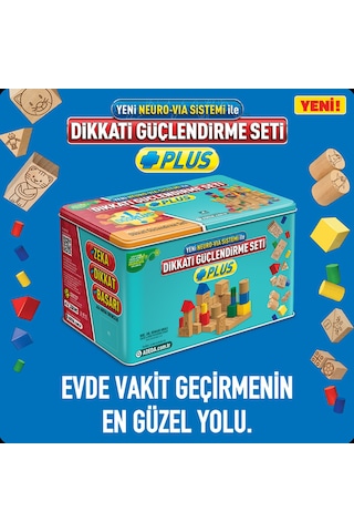 Adeda Yayınları Dikkat Güçlendirme Metal Kutu Set 7 Yaş