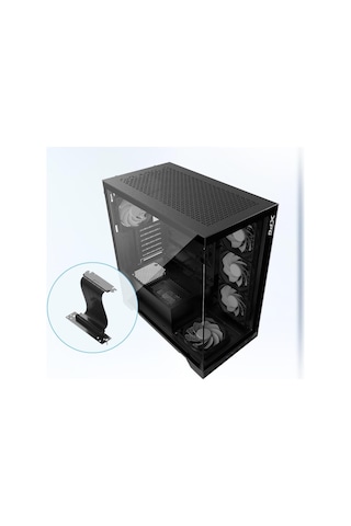 XPG Invader X Siyah ARGB USB 3.2 ATX Mid-Tower Gaming (Oyuncu) Kasa