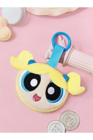 Karakterli Peluş Anahtarlık, Askılı Çanta Süsü Ve Mini Figür Cüzdanı Mavi