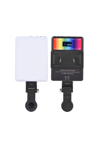 5 W Rgb Fotoğraf Lambası Çift Renkli Cep Vlog Led Işık Siyah Siyah