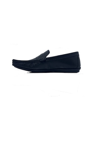 Golden Shoes Siyah Hakiki Deri Günlük Erkek Loafer Ayakkabı Siyah