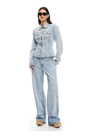 American Rag Cie Top Model Cuffed Jean - Rahat Kesim, Cuffed Paça, %100 Pamuklu Şıklık Mavi