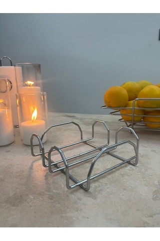 Özel Tasarım Kare Peçetelik Krom