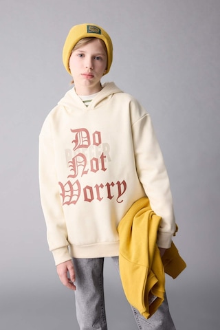 Defacto Erkek Çocuk Oversize Geniş Kalıp Kapüşonlu Yazı Baskılı Kalın Sweatshirt D1908A824WNBG759