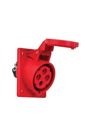 METE ENERJİ 406505V 4X16A. Ip44 Makıne Prizi -Egik (Vidalı Bağ.)