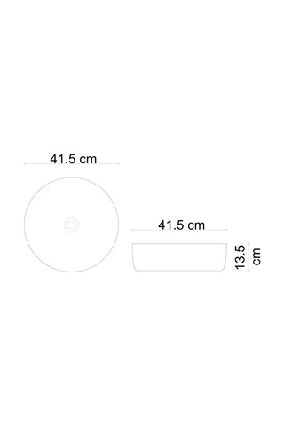 E-w8145 Tezgah Üstü Lavabo Mat Gri & Altın Renkli