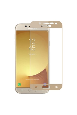 Samsung Uyumlu Galaxy J7 Pro Ekran Koruyucu 9D Tam Kaplayan Kavisli