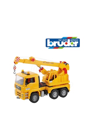 Bruder Man Vinçli Kamyon Sarı 02754