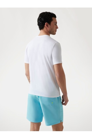 Ss Cn Triangl Erkek Slim Fit T-shirt Beyaz