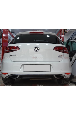 Golf 7 Difüzör. 7.5 Görünüm. Krom Egzozlu Difüzör. Parlak Siyah
