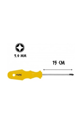 Kupa Tornavida Mıknatıslı Yıldız Uçlu 5.0 - 15 Cm.