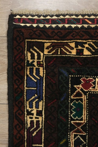 Anadolu El Dokuma Halısı -leh08579175044 Bordo - Yeşil